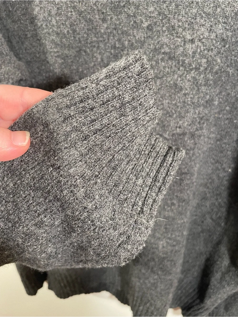 J Crew quarter-zip 100% lambswool sweater L